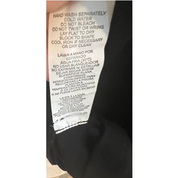 Kensie Black Long-Sleeve Colorblocked Dot Print Dress Size XL - Picture 8 of 9